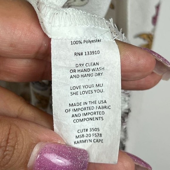 Show Me Your Mumu Karmyn Cape in Flower Shower Floor length Size medium BOHO - Picture 10 of 10